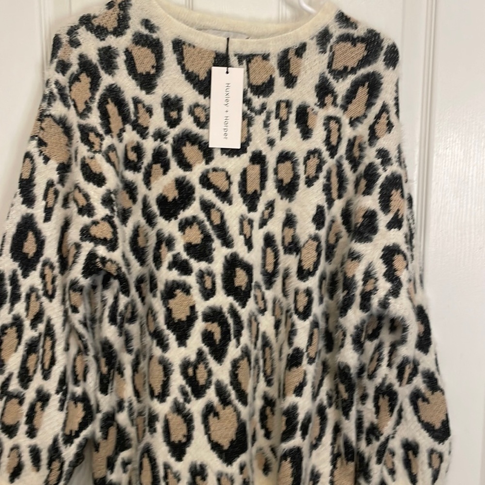 Brand new leopard sweater